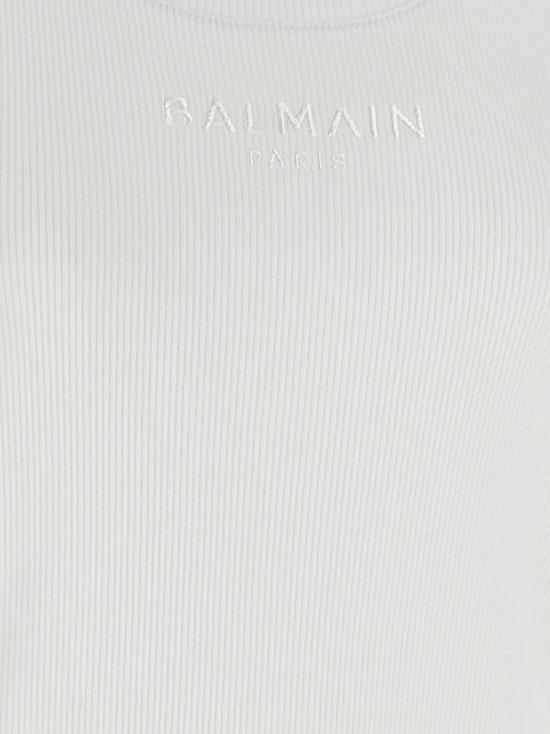 26SS 발망 탑 GF0EB075BD10GDI White - BALMAIN