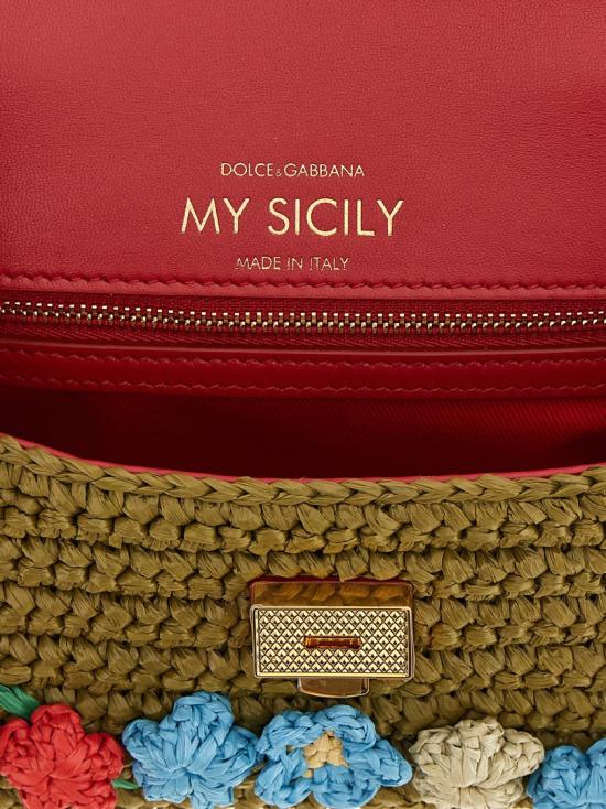 26SS 돌체앤가바나 My sicily raffia crochet 핸드백 BB7864BZ3508B645 Red - DOLCE & GABBANA