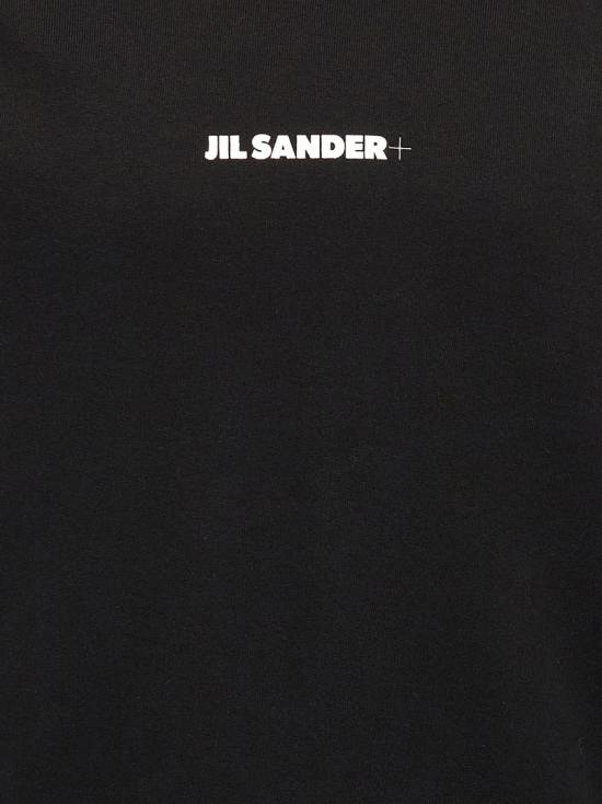 26FW 질샌더 로고 후드 티셔츠 J47GU0129J20039001 Black - JIL SANDER