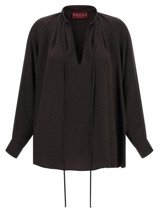 26SS 구찌 블라우스 855764ZAUDP2206 Black - GUCCI