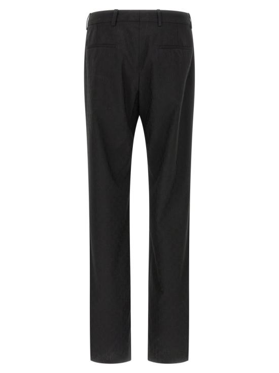 26SS 구찌 GG 울 팬츠 864053ZAUUC1000 Black - GUCCI