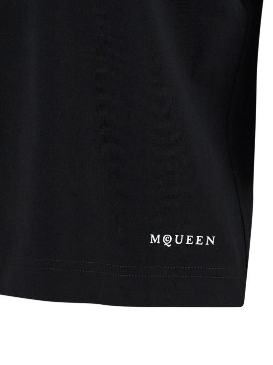 26SS 알렉산더 맥퀸 반팔 티셔츠 858340QZAQP0901 Black - ALEXANDER MCQUEEN