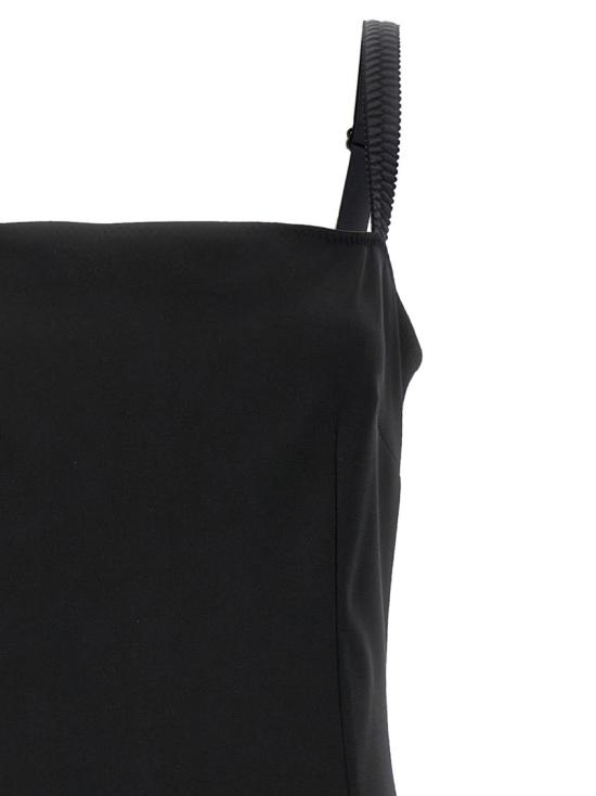26SS 돌체앤가바나 저지 밀라노 립 시스 드레스 F6ARTTFUGN7N0000 Black - DOLCE & GABBANA