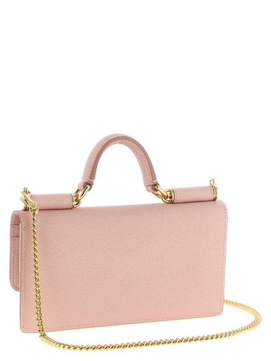 26SS 돌체앤가바나 Dauphine-print calfskin 미니백 BI3280A10018H402 Pink - DOLCE & GABBANA