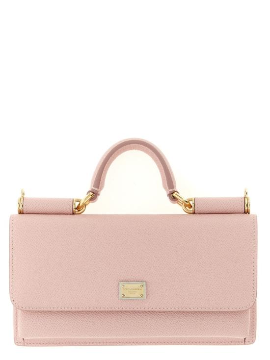 26SS 돌체앤가바나 Dauphine-print calfskin 미니백 BI3280A10018H402 Pink