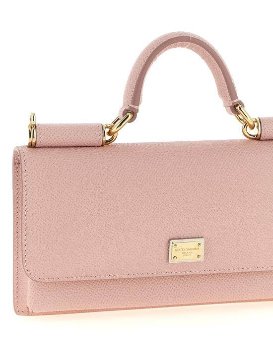 26SS 돌체앤가바나 Dauphine-print calfskin 미니백 BI3280A10018H402 Pink - DOLCE & GABBANA