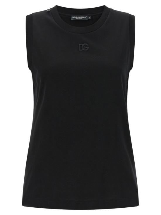 26SS 돌체앤가바나 스카프 저지 티셔츠 F8W29ZGDDO7N0000 Black - DOLCE & GABBANA