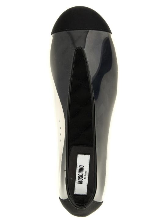 26SS 모스키노 플랫 슈즈 MA11030C1OM6199A White - MOSCHINO