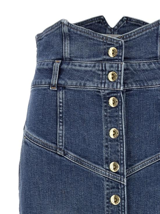 26SS 엘리자베타프랜치 데님 GJ41I61E2139 Grey - ELISABETTA FRANCHI