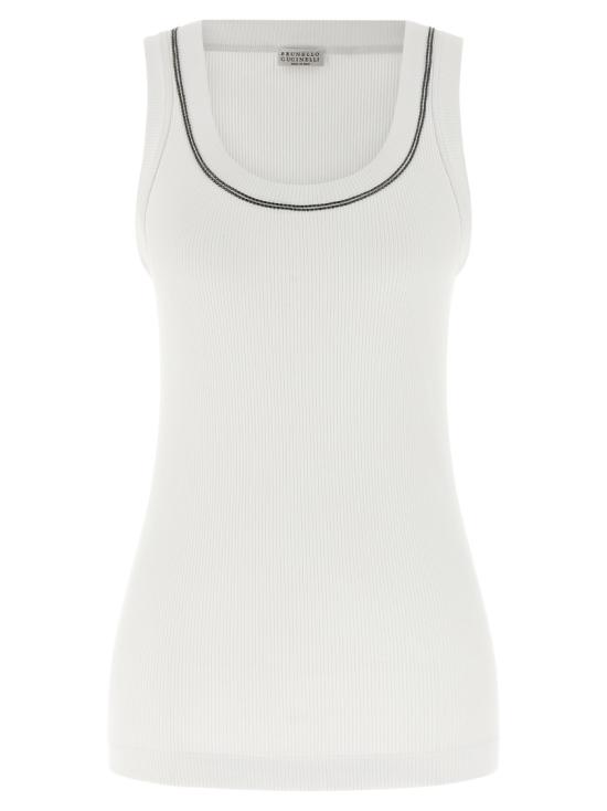 26SS 브루넬로 쿠치넬리 탑 MG902BW710C159 White