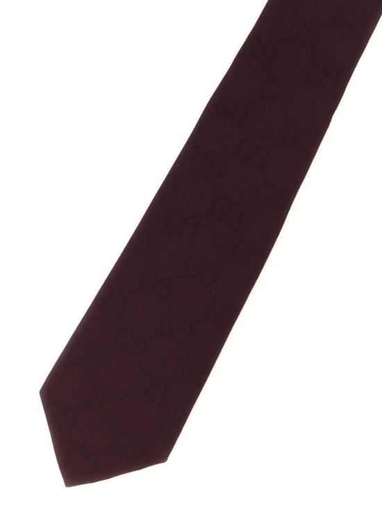 26SS 구찌 GG 실크 코튼 타이 8612994E6006100 Black - GUCCI