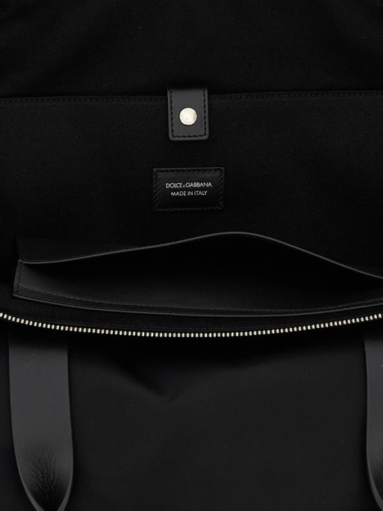 26FW 돌체앤가바나 나일론 스무스 카프스킨 쇼핑백 BM2375AN4218B956 Black - DOLCE & GABBANA
