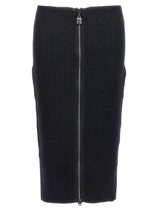  톰포드 미디 스커트 GCK149YAX597LB999 Black