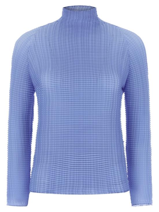 26SS 이세이 미야케 긴팔 티셔츠 IM66FJ67671 Blue