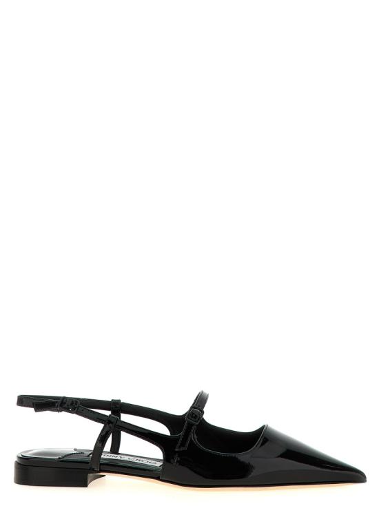 25SS 지미추 디디 플랫 슬링백 DIDIFLATPATBLACK Black