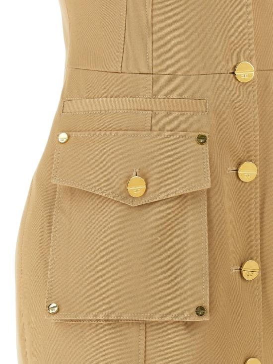 26SS 엘리자베타프랜치 숏 원피스 AB92861E2470 Brown - ELISABETTA FRANCHI