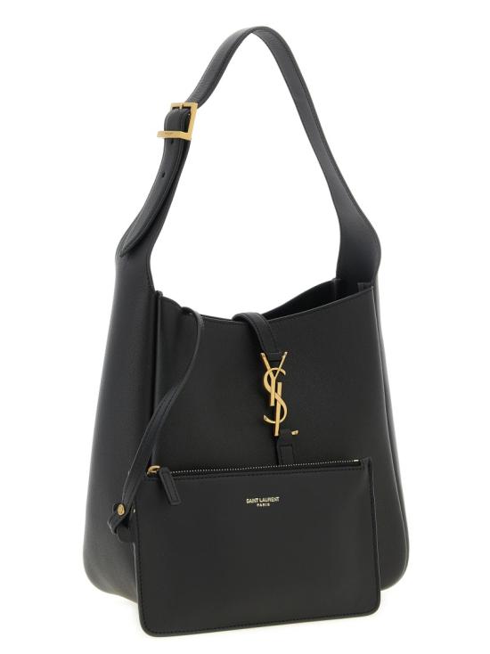 26SS 생로랑 LE 5 A 7 서플 그레인드 레더 스몰백 850533AAAUQ1000 Black - SAINT LAURENT