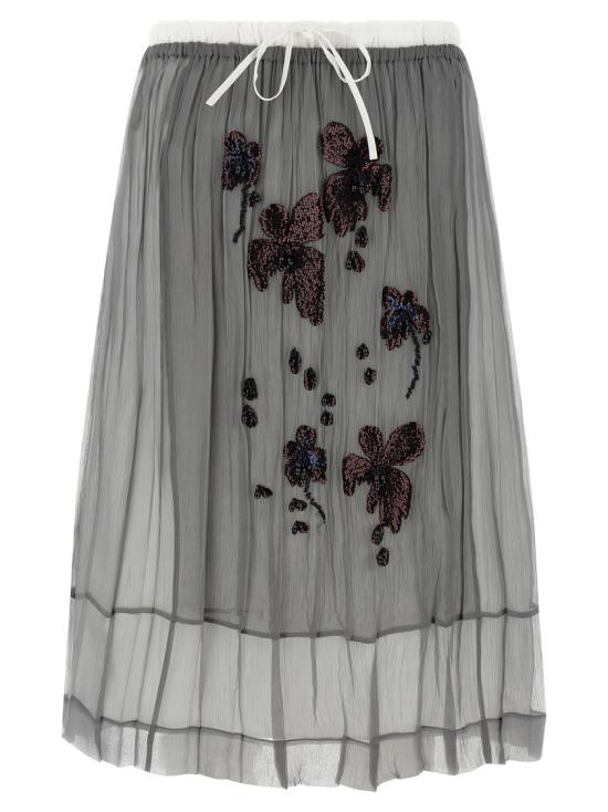 26SS 프라다 롱 스커트 P172ZRSOOO18QLF0024 Grey