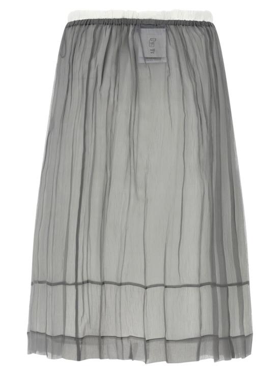 26SS 프라다 롱 스커트 P172ZRSOOO18QLF0024 Grey - PRADA