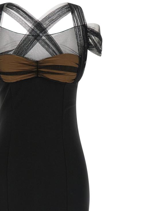 26SS 넨시 도자카 롱 원피스 NDDR3001002100BLACK Black - NENSI DOJAKA