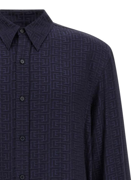 26SS 발망 긴팔 셔츠 GH1HS555VI746UB Black - BALMAIN