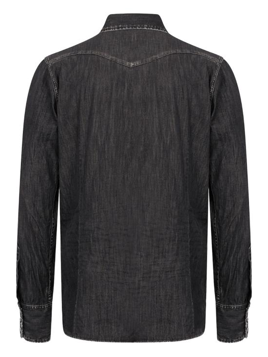 26SS 디스퀘어드2 긴팔 셔츠 S71DM0827 S30826 900 BLACK DOM - DSQUARED2