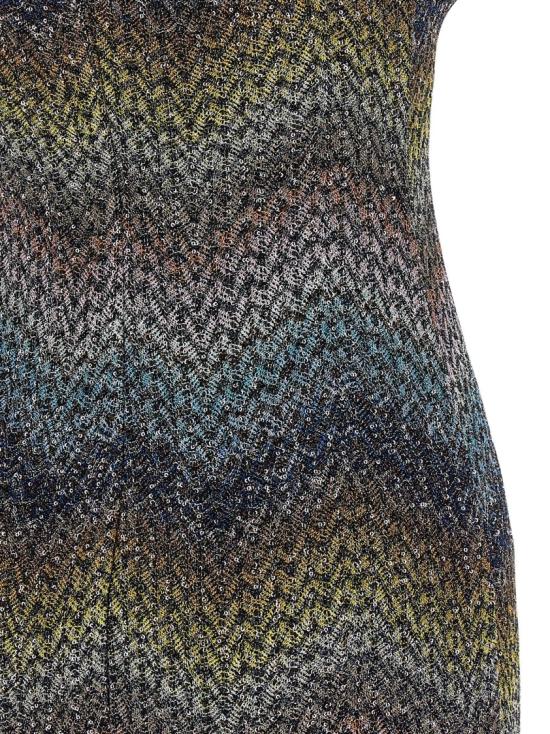 26SS 미소니 숏 원피스 DS26SG2JBC0065SMSNS Grey - MISSONI