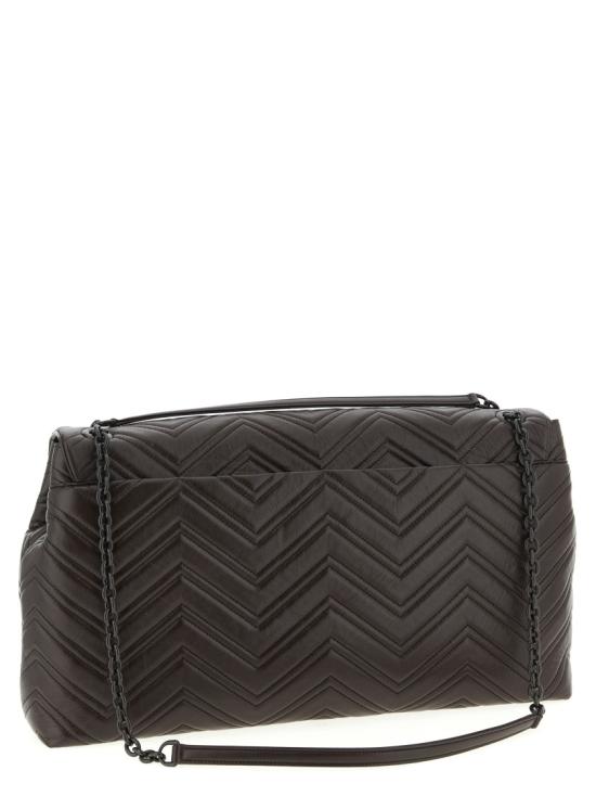 26FW 구찌 GG 마몽 맥시 숄더백 850653AAFS12019 Black - GUCCI