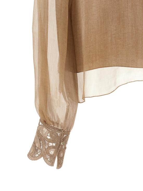 26SS 에르마노 설비노 블라우스 D482K766CSRFWBS4850 Neutrals - ERMANNO SCERVINO