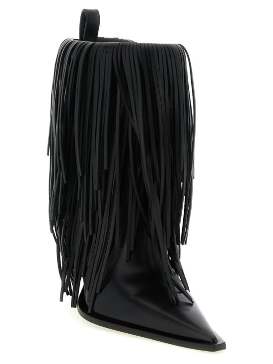 26SS 발렌시아가 애비뉴 프린지 부티 855350WBDO01000 Black - BALENCIAGA