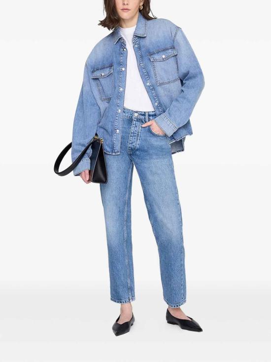 26SS 애니빙 셔츠 A 07 11690 WHD71 Washed blue - ANINE BING