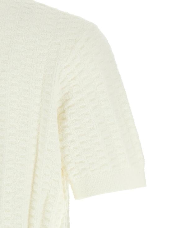 26SS 카사블랑카 폴로 티셔츠 MSP26KW121401 White - CASABLANCA