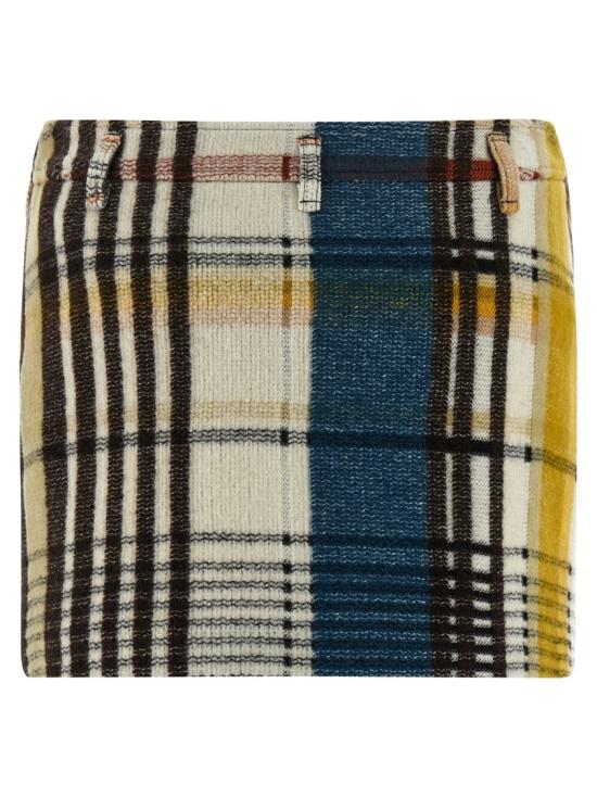 26FW 미소니 숏 스커트 DS25WH0GBC005IS10BJ Neutrals - MISSONI