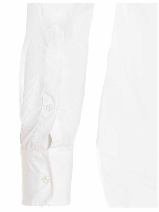 26FW 톰브라운 그로그랭 플래킷 솔리드 포플린 셔츠 MWL010E03113100 White - THOM BROWNE