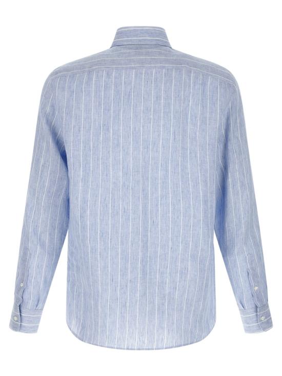 26SS 브루넬로 쿠치넬리 긴팔 셔츠 MA6860627C161 Blue - BRUNELLO CUCINELLI