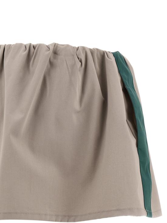 26SS 미우미우 워시드 트윌 미니스커트 MG2638SOOO19CTF0D3K Grey - MIU MIU