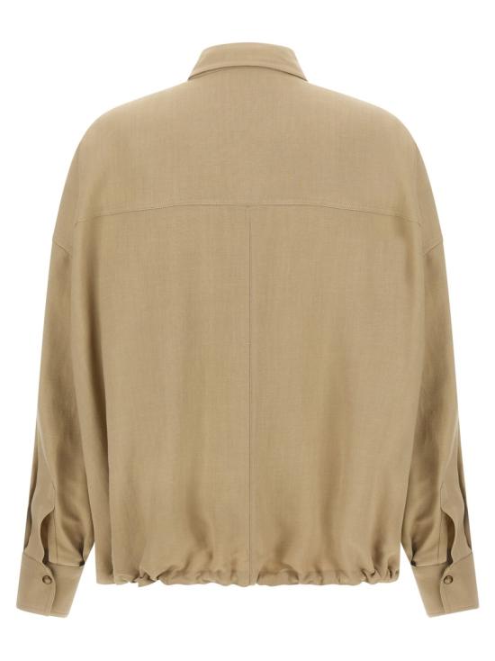 26SS 브루넬로 쿠치넬리 셔츠 MH126NE416C9195 Brown - BRUNELLO CUCINELLI