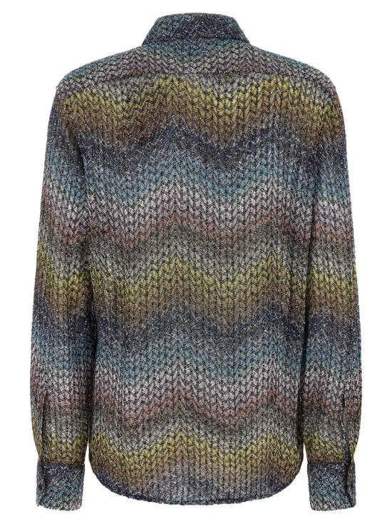 26SS 미소니 셔츠 DS26SJ0ZBC0065SMSNS Grey - MISSONI