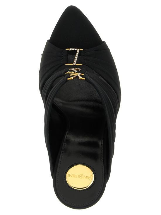 26SS 생로랑 뮬/슬리퍼 859545AAF4G1097 Black - SAINT LAURENT