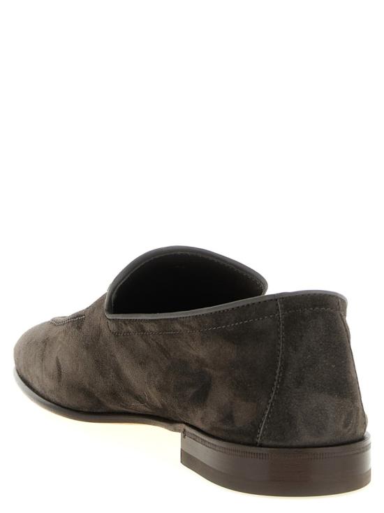 26SS 브루넬로 쿠치넬리 태슬 스웨이드 소프트 로퍼 MZUCAHG731C8391 Black - BRUNELLO CUCINELLI