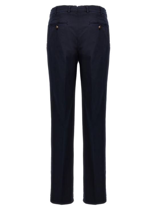 26SS 브루넬로 쿠치넬리 코튼 스트래치 미드 라이즈 슬림 핏 치노 M289LI1770C2517 Black - BRUNELLO CUCINELLI