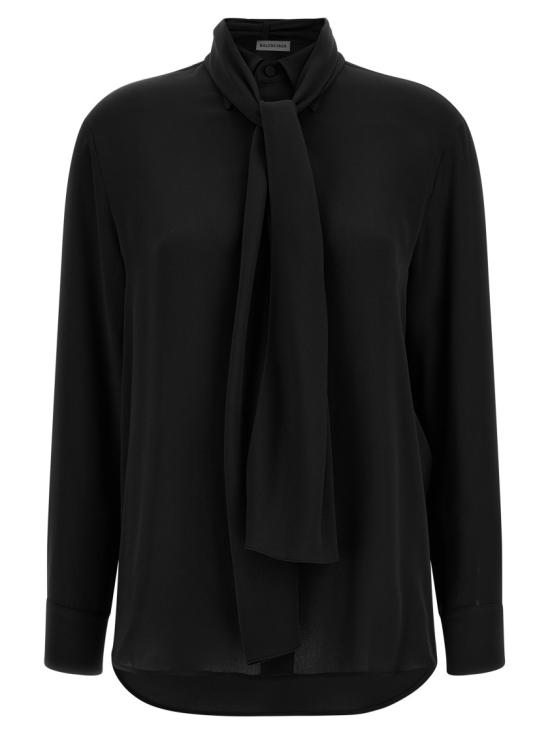 26SS 발렌시아가 블라우스 872329TUN131000 Black