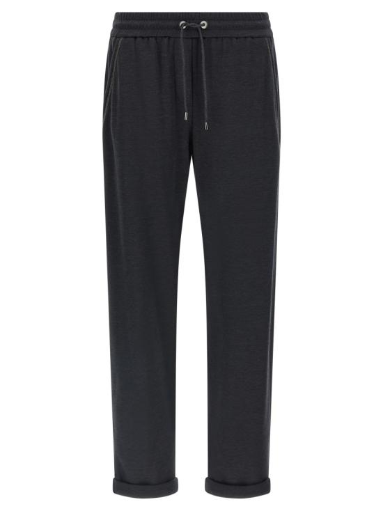 26SS 브루넬로 쿠치넬리 트레이닝/조거 팬츠 MD828SB899C9142 Black