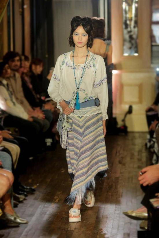  안나 수이 블라우스 모닝글로리 자수 - ANNA SUI