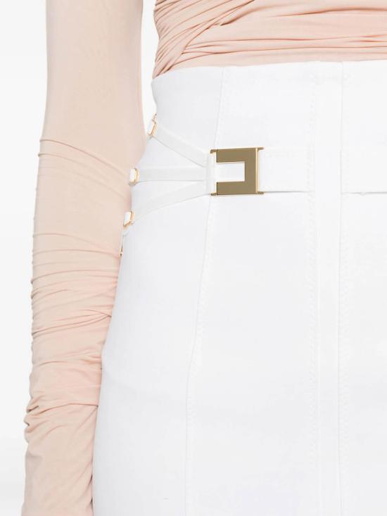 26SS 엘리자베타프랜치 미디 스커트 GO16761E2360 White - ELISABETTA FRANCHI
