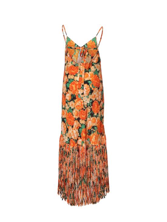 26SS 핑코 롱 원피스 106825 A3AOAS4 Multicolor Orange Green - PINKO