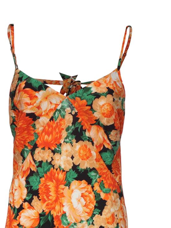 26SS 핑코 롱 원피스 106825 A3AOAS4 Multicolor Orange Green - PINKO