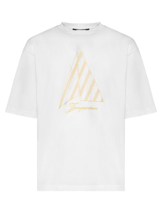 26SS 자크뮈스 반팔 티셔츠 TSU00321AJ00285 1NH White yellow