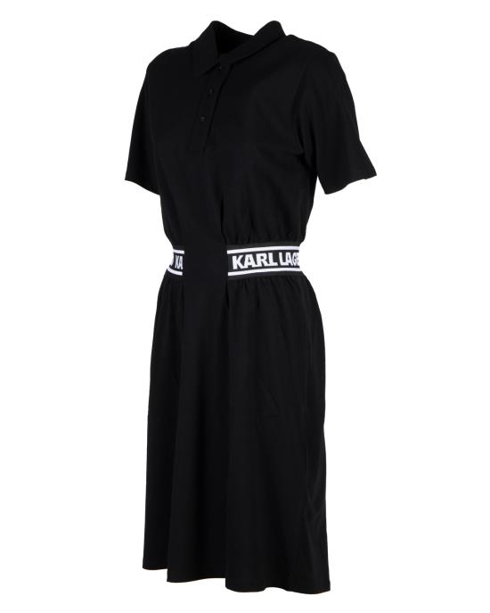  칼라거펠트 미디 원피스 231W1351 999 Black NERO - KARL LAGERFELD