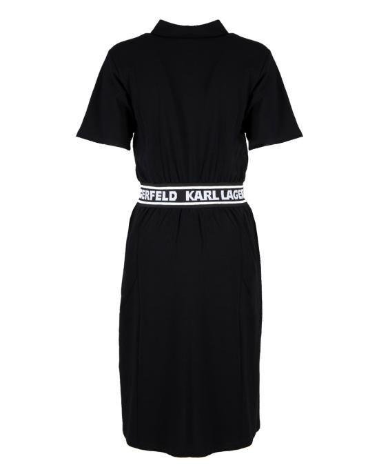  칼라거펠트 미디 원피스 231W1351 999 Black NERO - KARL LAGERFELD